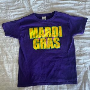Youth Mardi Gras Tshirt size xs